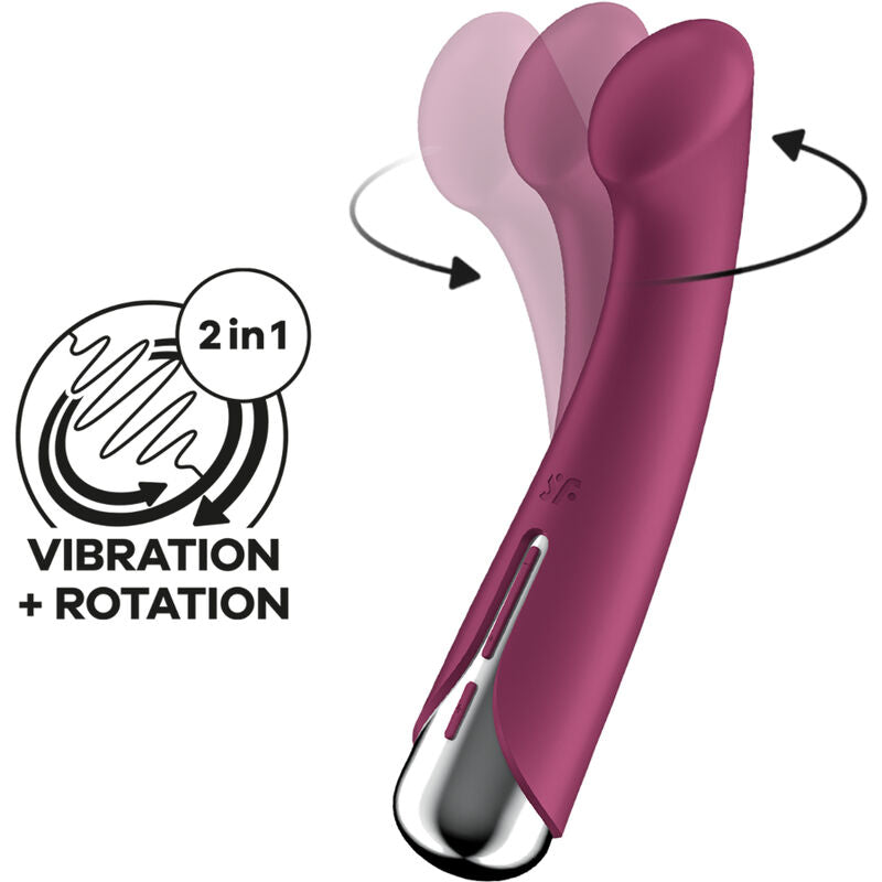 Vibromasseur Rotatif Point G Silicone Étanche