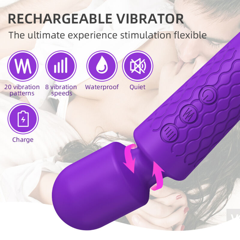 Mini Vibromasseur Silicone Violet Armony