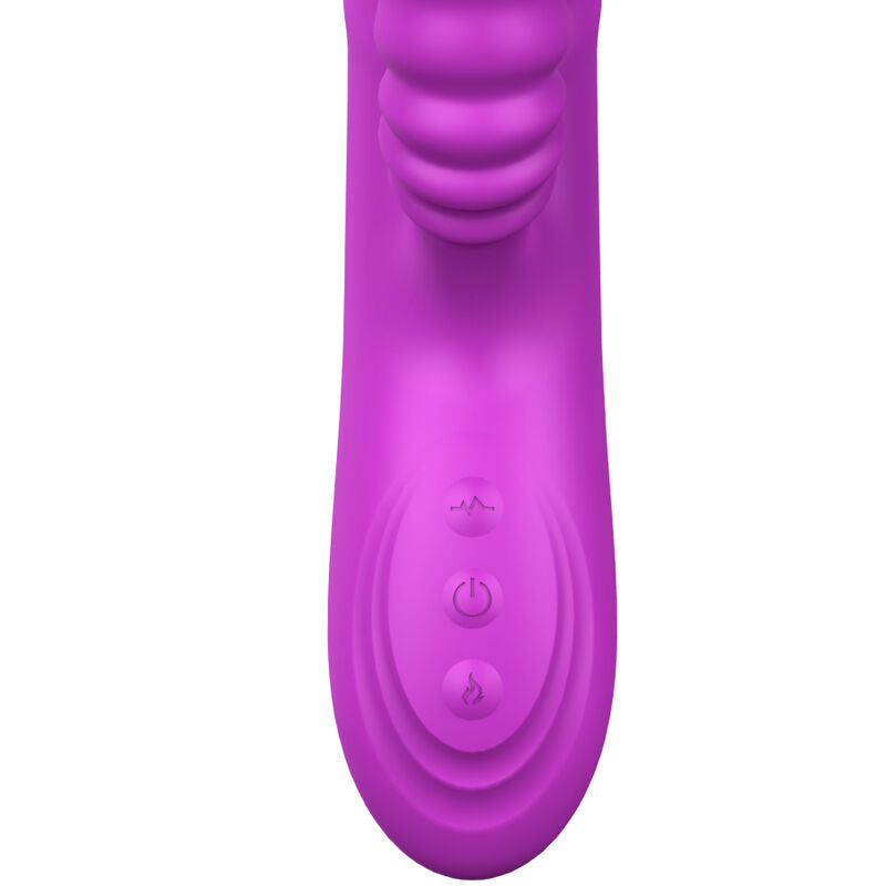 Vibromasseur Violet Silicone Chauffant Armony