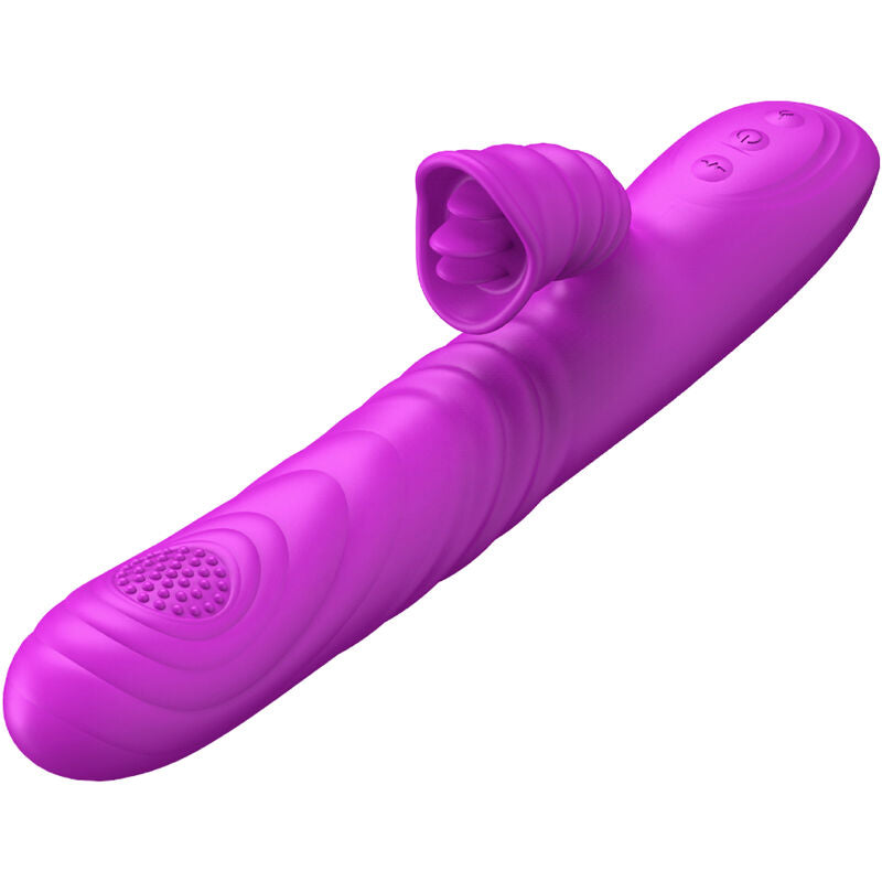 Vibromasseur Violet Silicone Chauffant Armony