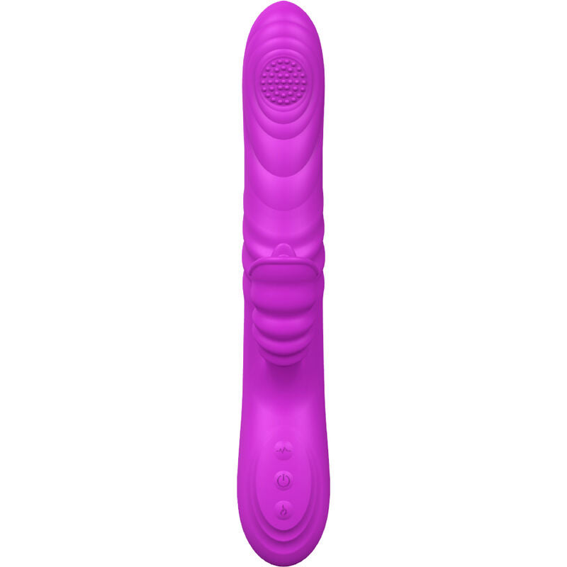 Vibromasseur Violet Silicone Chauffant Armony