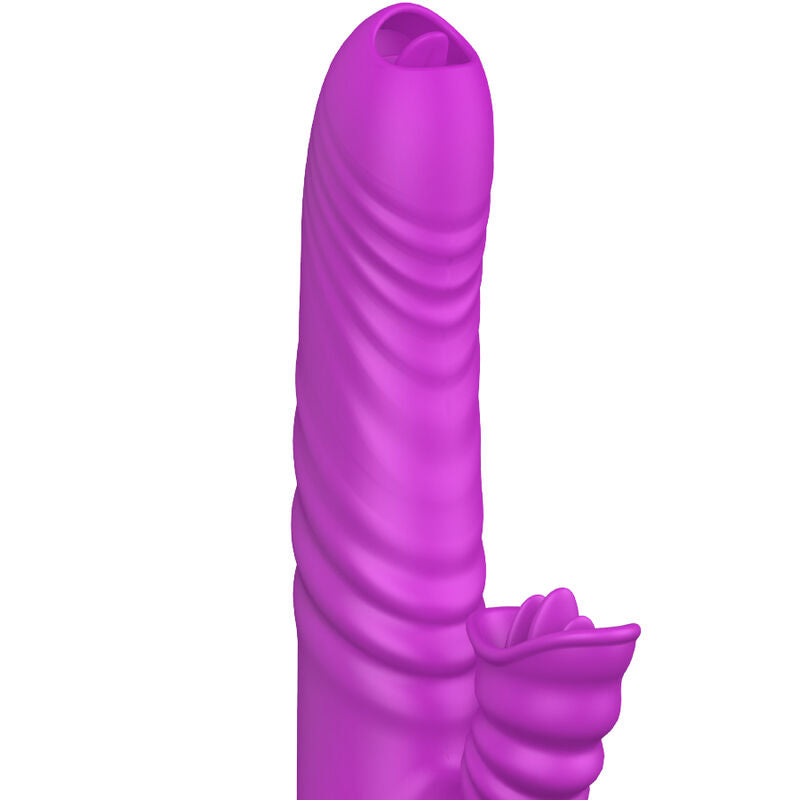 Vibromasseur Violet Chauffant En Silicone Armony