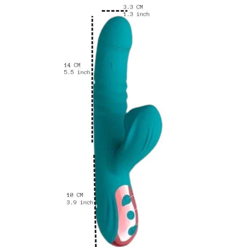 Vibromasseur Aspiration Silicone Vert Armony