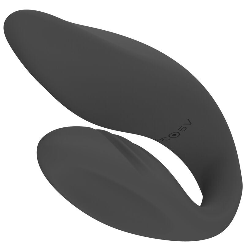 Vibromasseur Couple Silicone Noir Télécommande