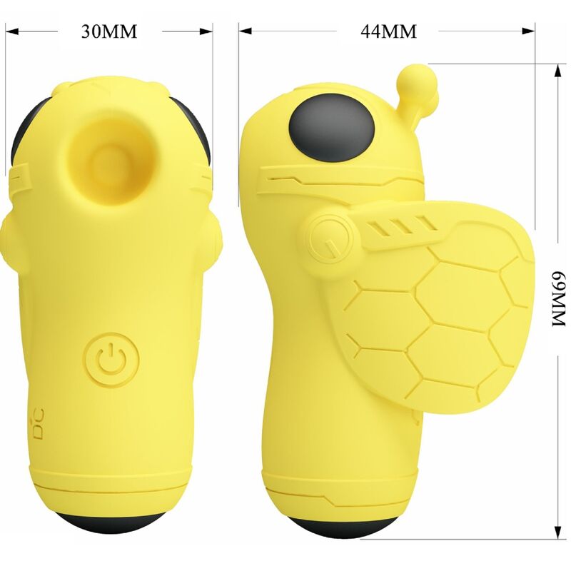 Vibromasseur À Doigt Rechargeable En Silicone Jaune