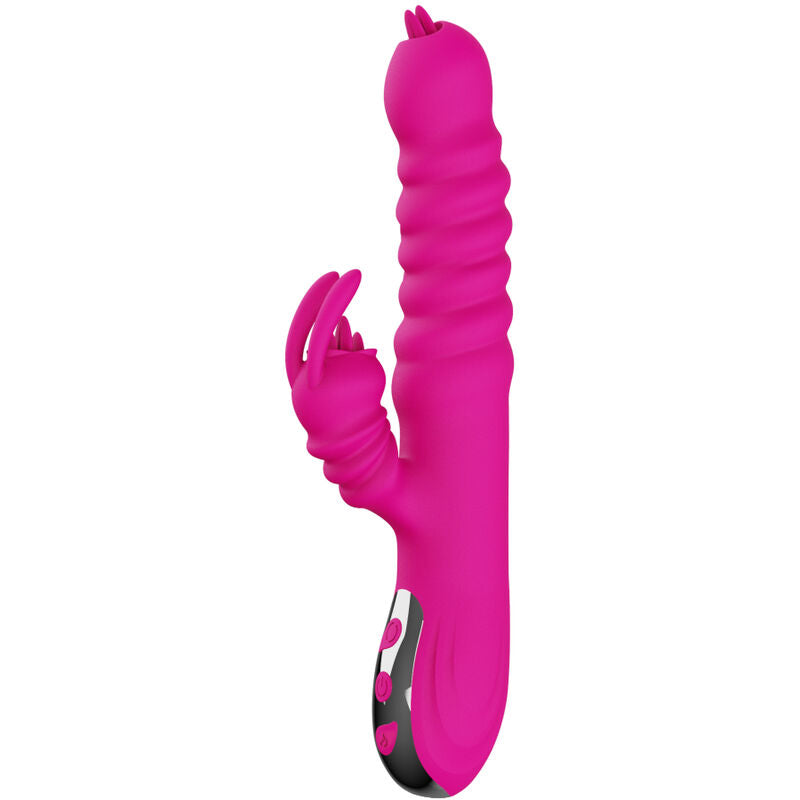 Vibromasseur Multifonction Violet En Silicone Armony