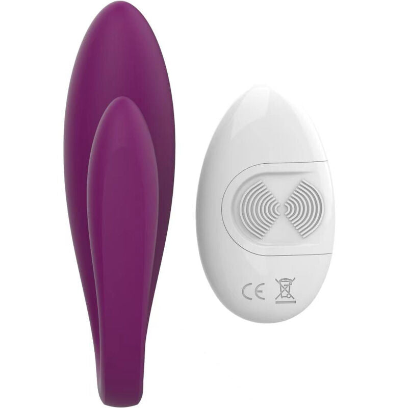 Vibromasseur Couple Télécommande Silicone Violet