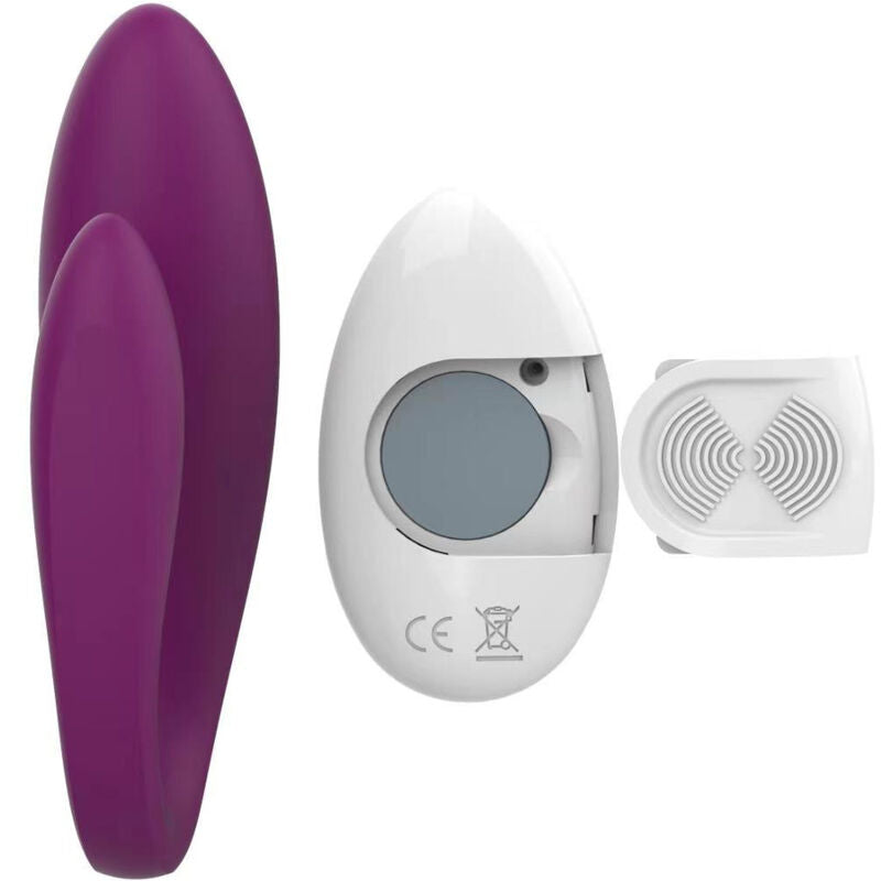 Vibromasseur Couple Télécommande Silicone Violet