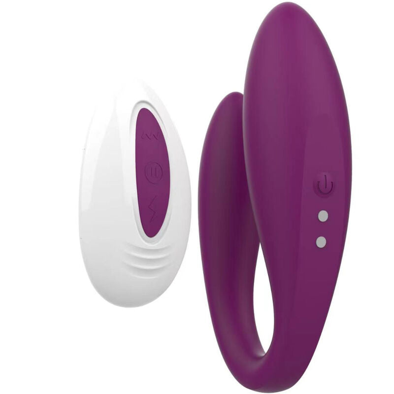 Vibromasseur Couple Télécommande Silicone Violet