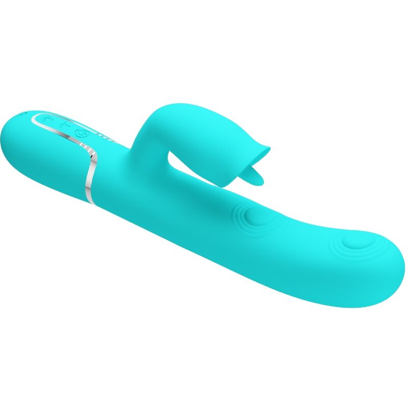 Vibromasseur Silicone Étanche Vert Aqua