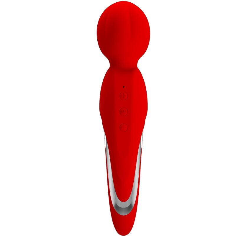 Vibromasseur Silicone Doux 7 Vibrations Rouge