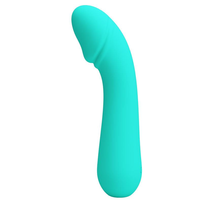 Vibromasseur Point G Silicone Vert Aqua