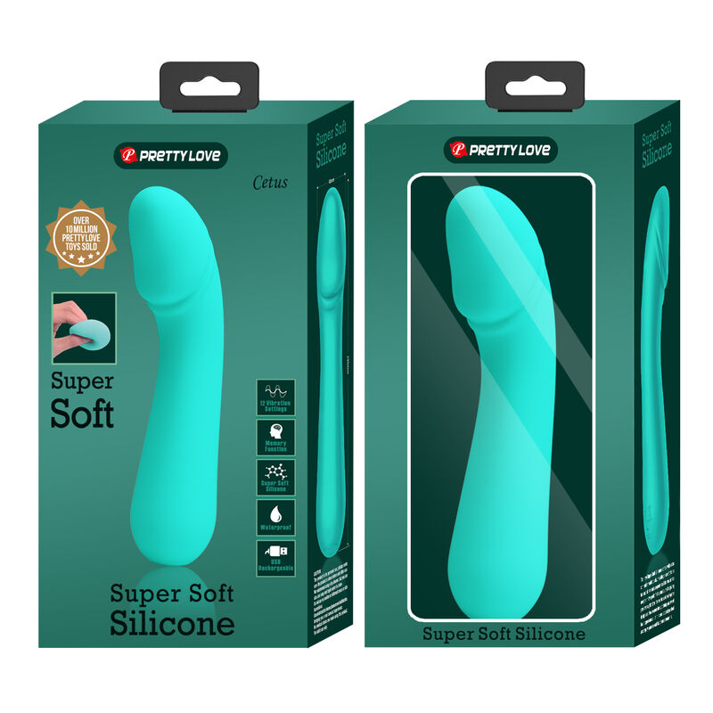 Vibromasseur Point G Silicone Vert Aqua