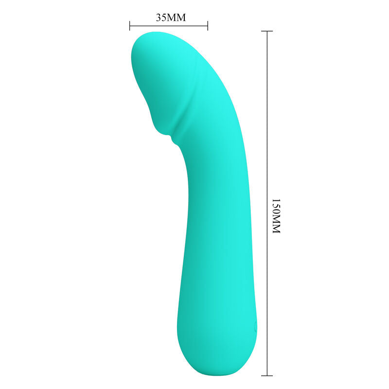 Vibromasseur Point G Silicone Vert Aqua