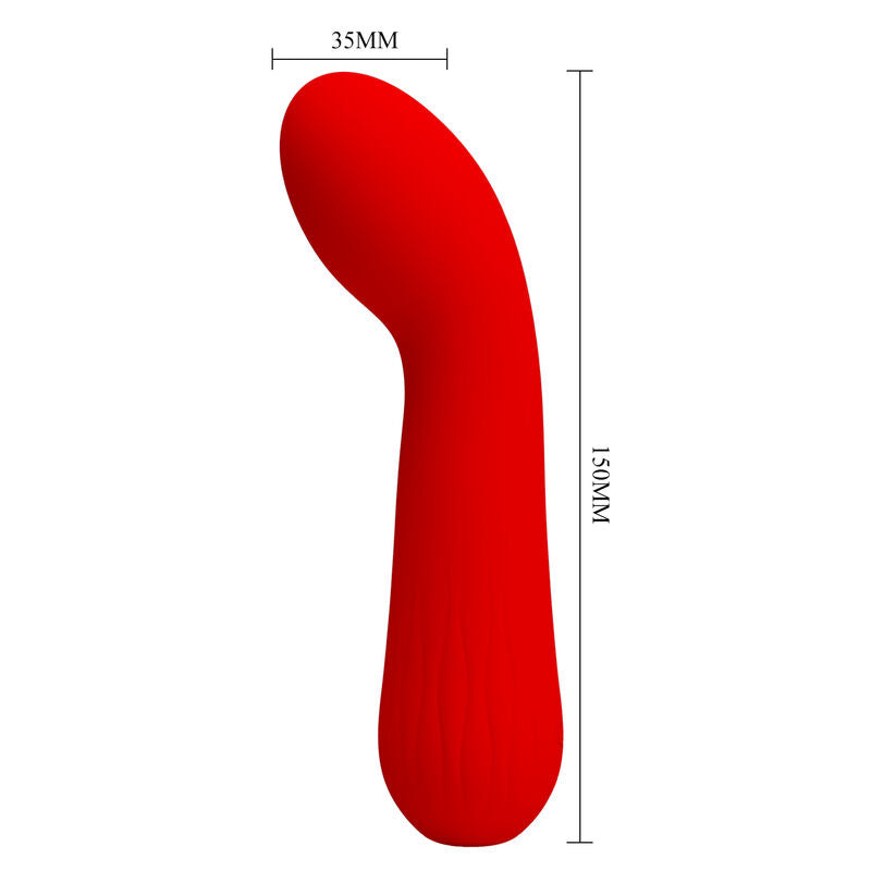 Vibromasseur Point G Silicone Rouge Rechargeable