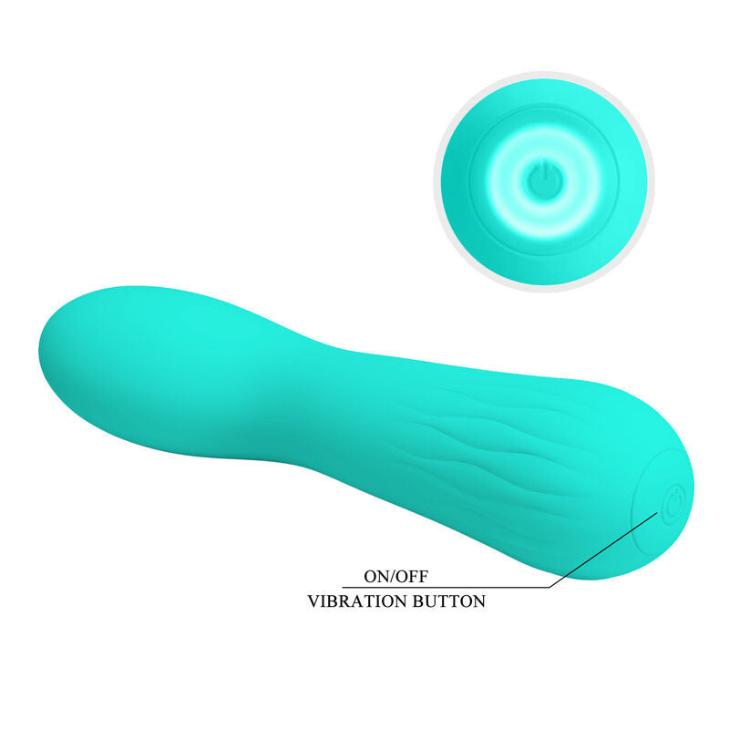 Vibromasseur Point G Silicone Vert Aqua