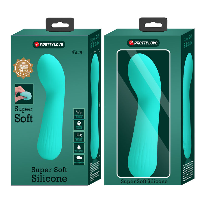 Vibromasseur Point G Silicone Vert Aqua