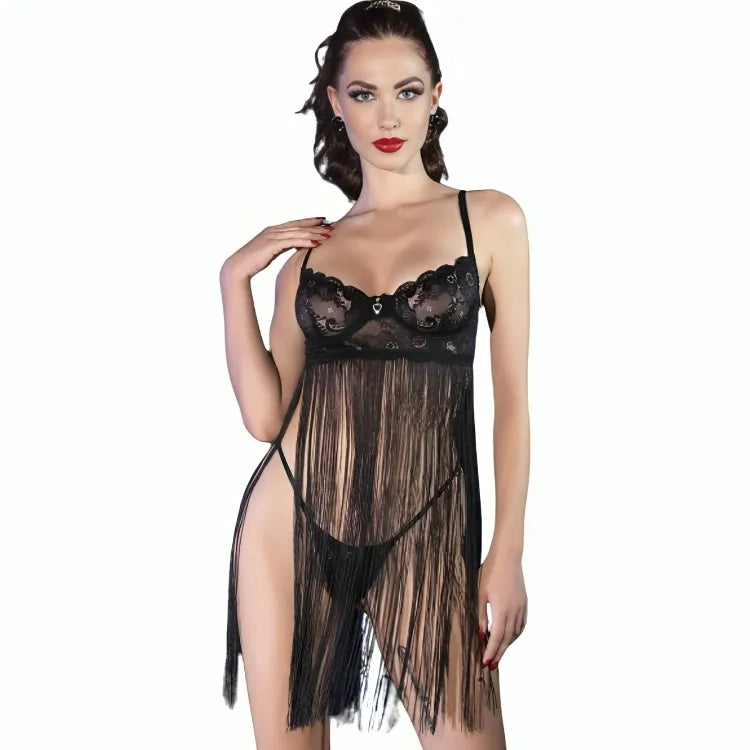 CHILIROSE - CR 4496 BABYDOLL NOIR