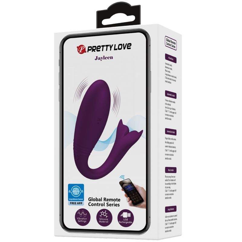 Vibromasseur Couple Rechargeable Violet Silicone