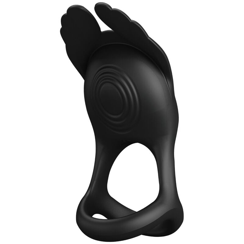 Anneau Pénien Vibrant Silicone Noir Rechargeable