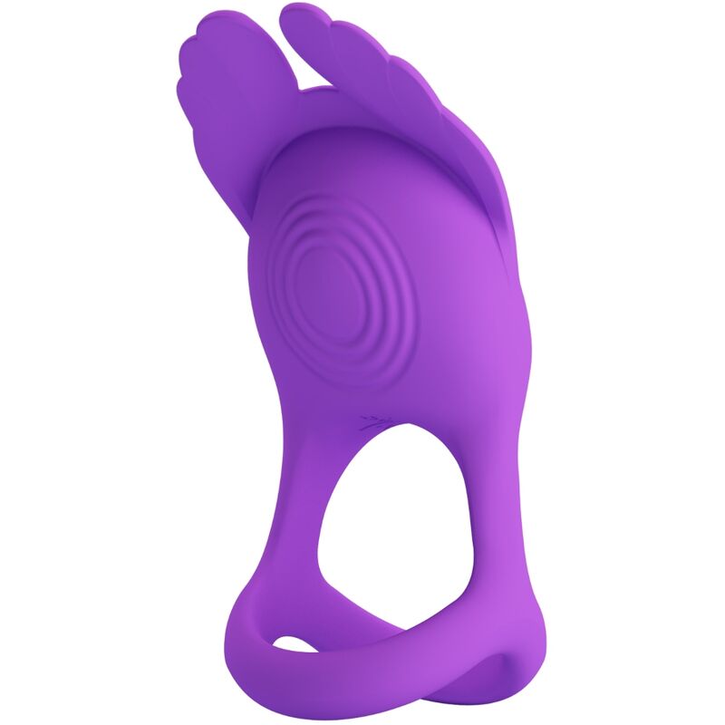 Anneau Pénien Vibrant Silicone Violet 7 Modes