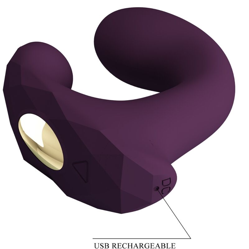 Vibromasseur Couple Silicone Violet Connecté