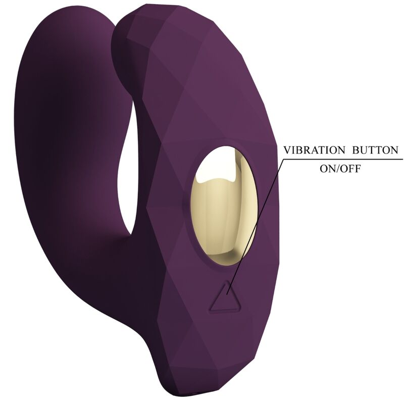 Vibromasseur Couple Silicone Violet Connecté