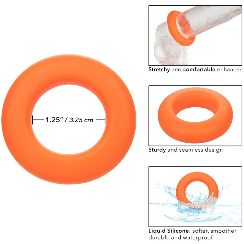 Grand Cockring Silicone Liquide Étanche