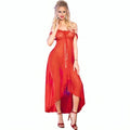CHILIROSE - CR 3716 BABYDOLL LONG ROUGE