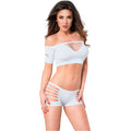 CHILIROSE - CR 3779 ENSEMBLE DEUX PIÈCES BLANC