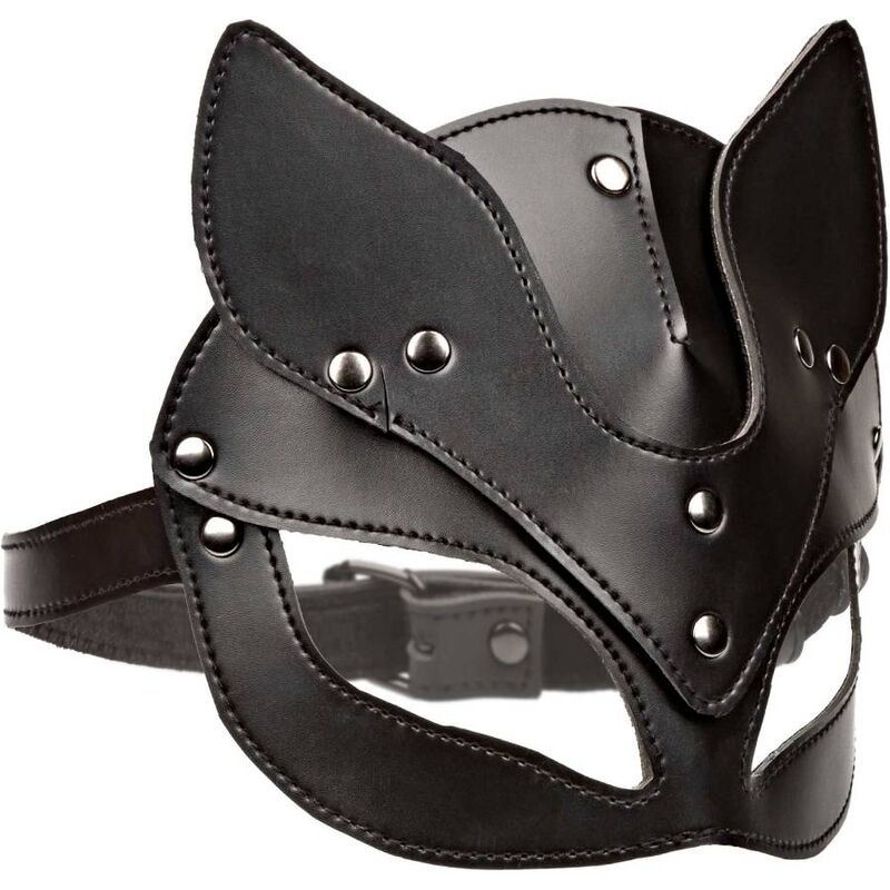 Masque Chat Bdsm En Cuir Végétalien Élégant