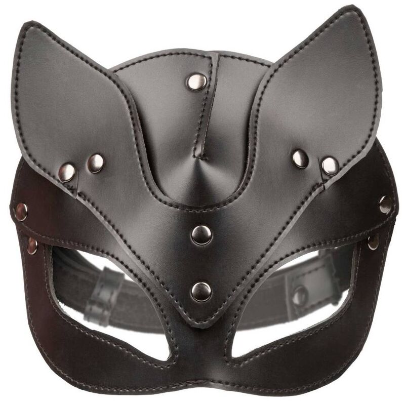 Masque Chat Bdsm En Cuir Végétalien Élégant