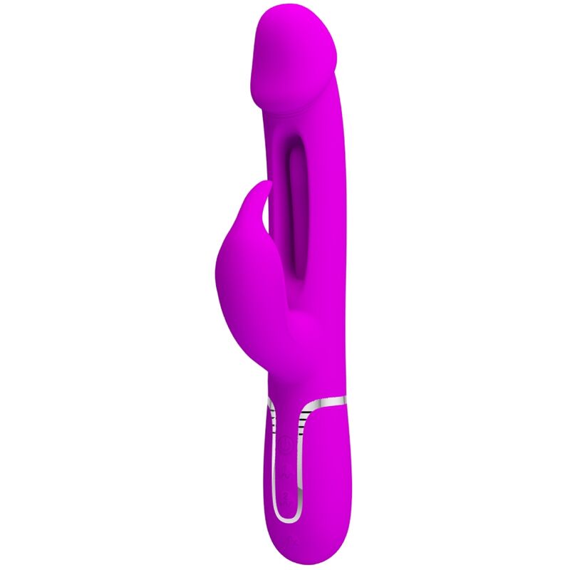 Vibromasseur Silicone Fuchsia Double Moteur