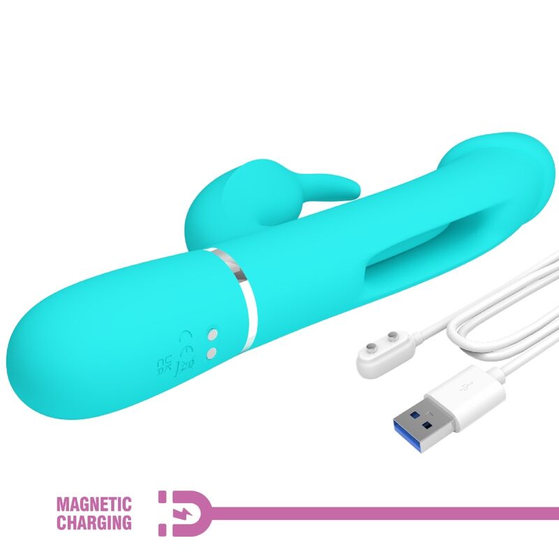 Vibromasseur Rabbit Violet Silicone Usb