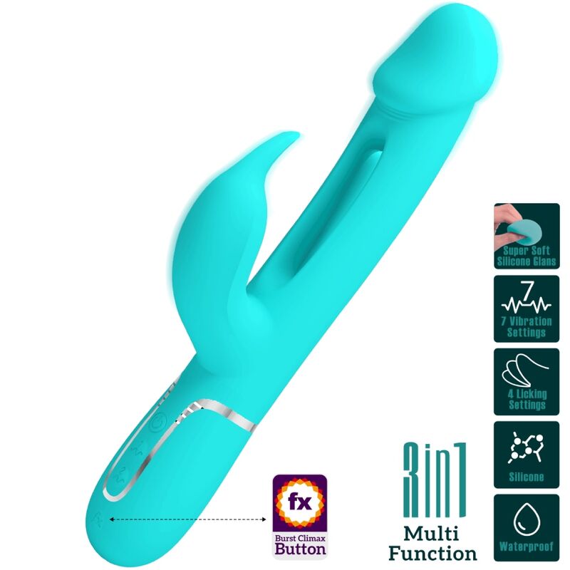 Vibromasseur Rabbit Violet Silicone Usb