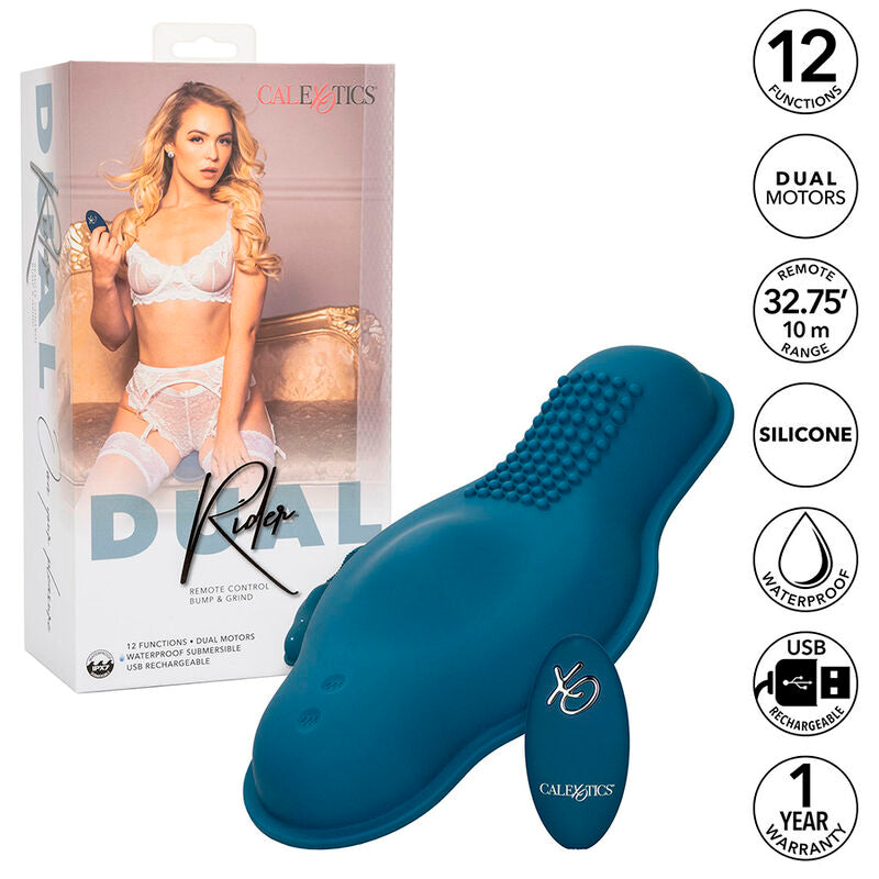 Masseur Télécommandé Double Moteur Silicone Étanche