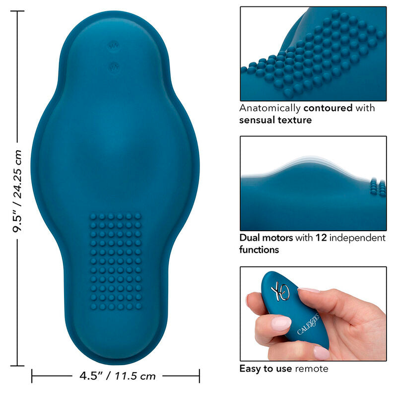 Masseur Télécommandé Double Moteur Silicone Étanche