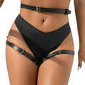 SUBBLIME - HARNAIS DE DE JAMBES EN CUIR NOIR