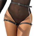 SUBBLIME - HARNAIS CEINTURE CUIR NOIR