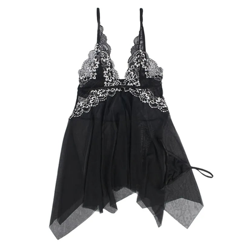SUBBLIME - BABYDOLL TISSU TULLE POITRINE DENTELLE