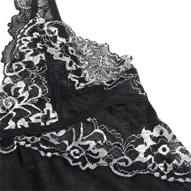 SUBBLIME - BABYDOLL TISSU TULLE POITRINE DENTELLE