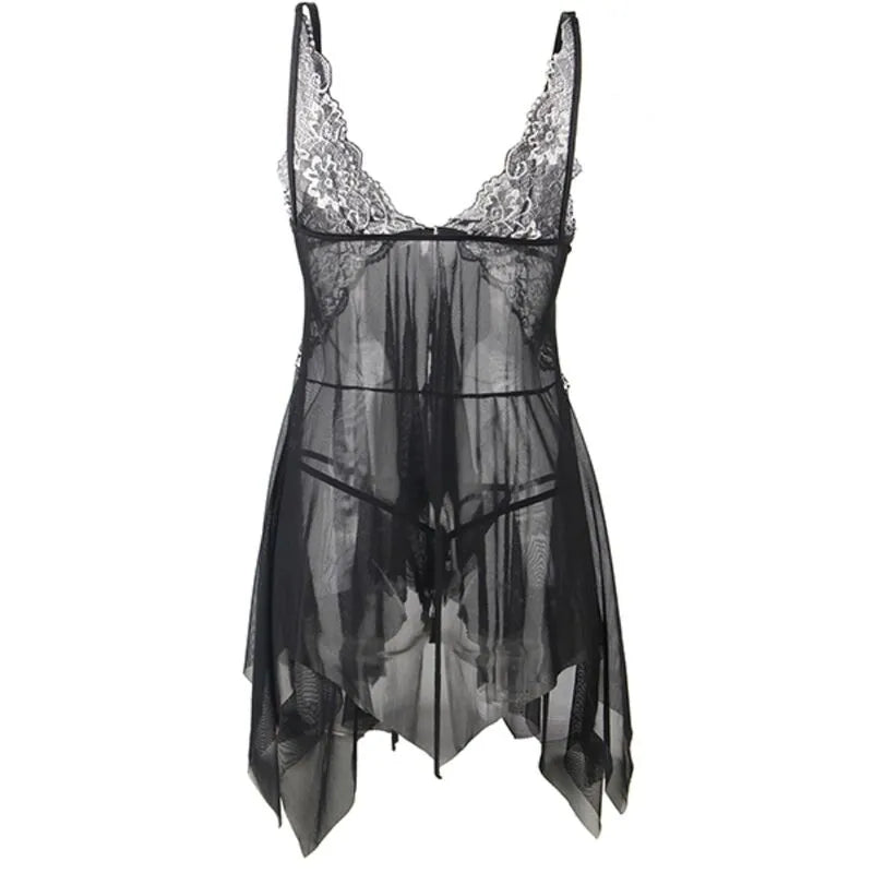 SUBBLIME - BABYDOLL TISSU TULLE POITRINE DENTELLE