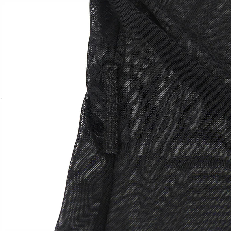 SUBBLIME - ROBE EN TISSU TRANSPARENT AVEC DÉTAIL DENTELLE NOIR