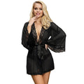 SUBBLIME - ROBE EN TISSU TRANSPARENT AVEC DÉTAIL DENTELLE NOIR