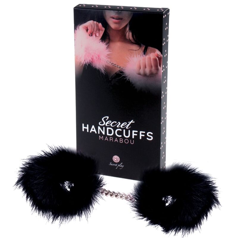 Menottes En Plumes Noires Bondage DébutantD-239386