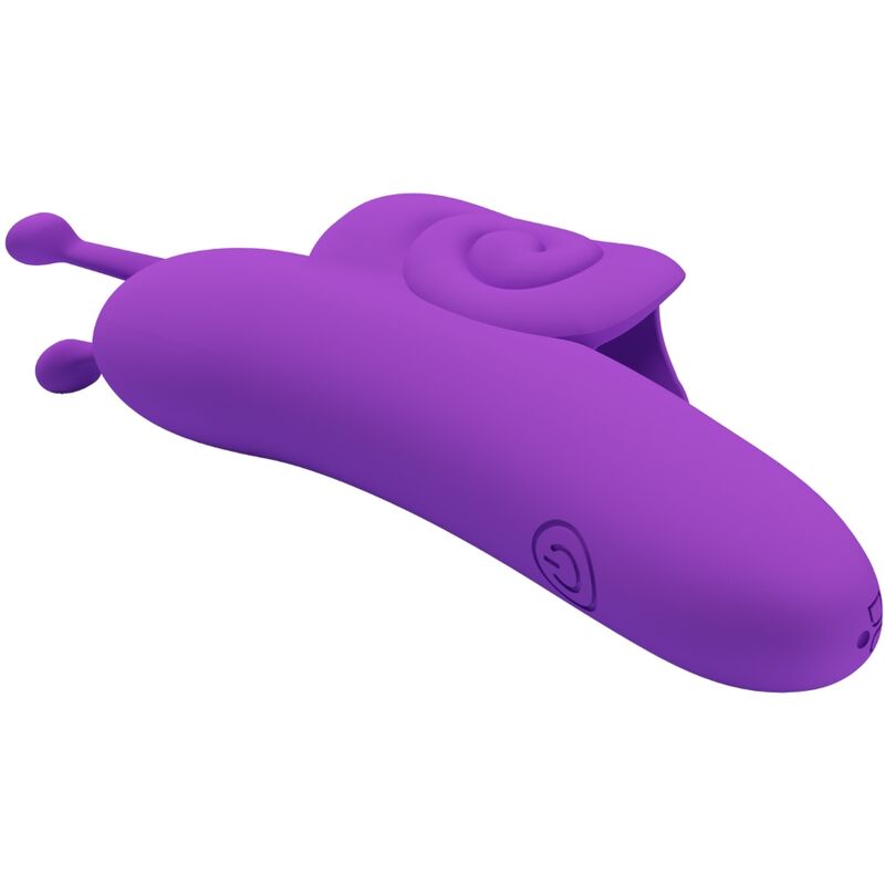 Vibromasseur De Doigt En Silicone Violet Rechargeable