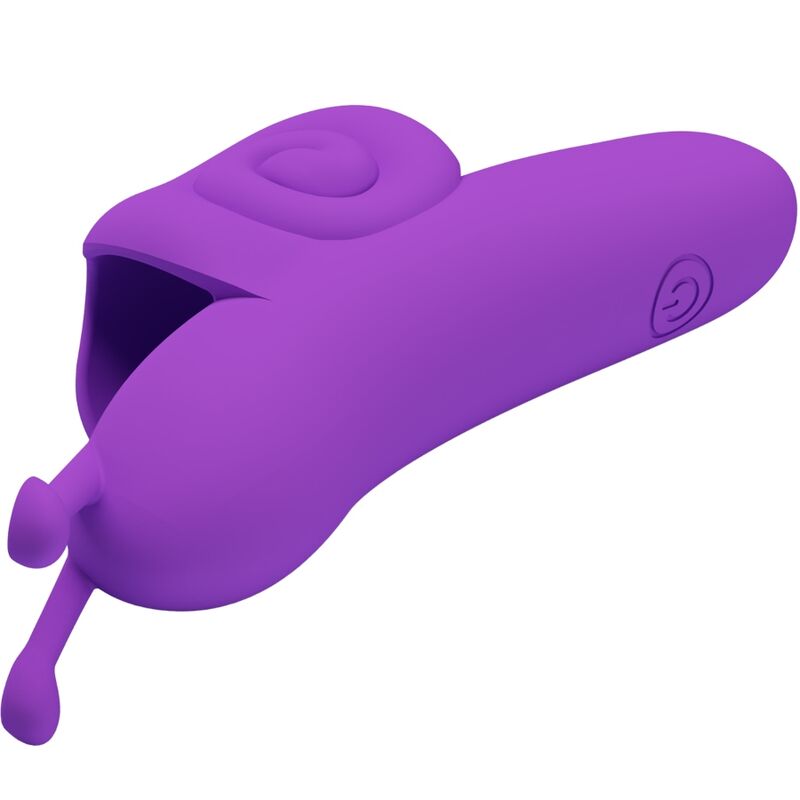 Vibromasseur De Doigt En Silicone Violet Rechargeable