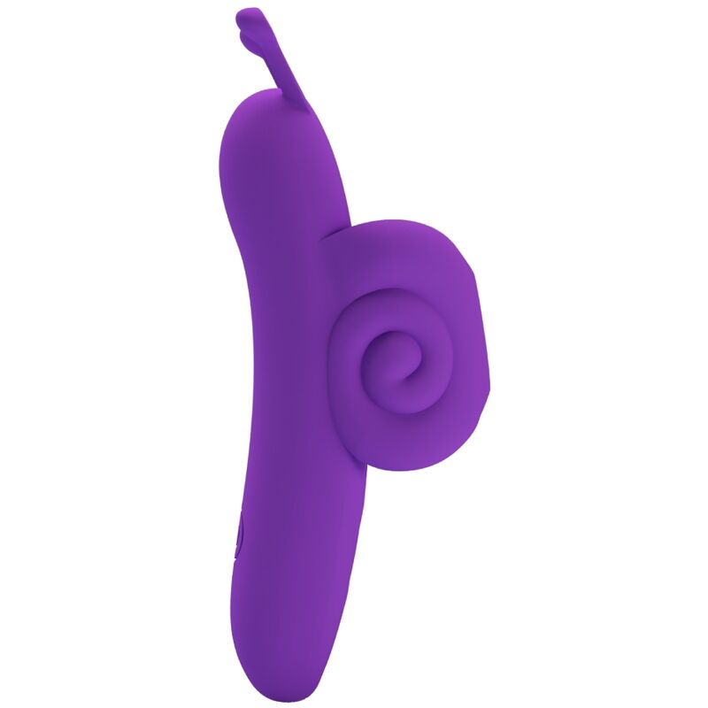 Vibromasseur De Doigt En Silicone Violet Rechargeable