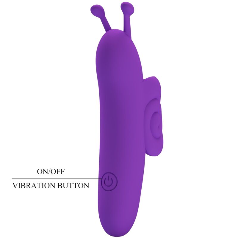 Vibromasseur De Doigt En Silicone Violet Rechargeable