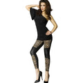 Legging taille haute noir imprimé léopard silhouette flatteuse confortable